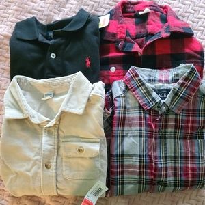 Long sleeved dress shirts for toddlers.